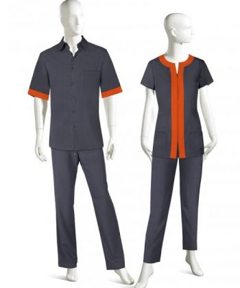 two piece cleaners uniform