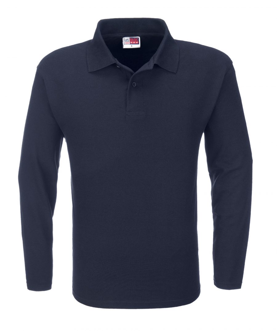 Us Basic Long Sleeve Golf shirt mens