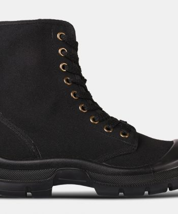 Patriot Black Canvas Non Steel Boot Side